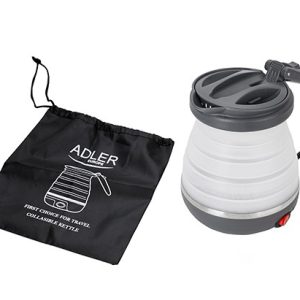 Adler AD 1279 vedenkeitin 0,6 L 750 W Musta, Valkoinen