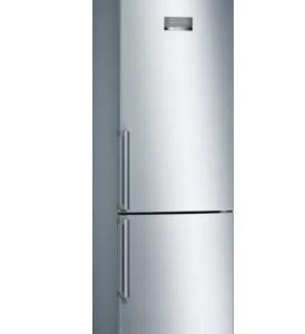 Bosch Serie 4 KGN397IEQ jääkaappi-pakastin Vapaasti seisova 368 L E ruostumaton teräs