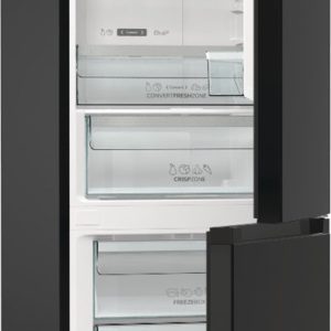 Gorenje NRK6192ABK4 jääkaappi-pakastin Vapaasti seisova 302 L E Musta