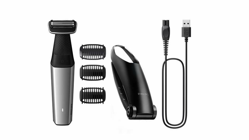Philips BODYGROOM Series 5000 BG5021/15 vartalonhoitolaite/parranajokone musta, hopea