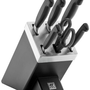 ZWILLING FOUR STAR 35145-007-0 keittiöveitsi/ruokailuvälinesarja 7 kpl Musta