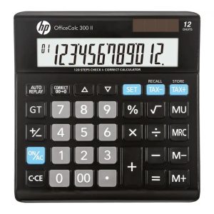HP toimistolaskin HP-OC 300 II/INT BX, 12-numeroinen näyttö, 158x151x29mm, musta