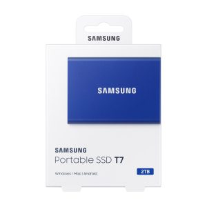 Samsung Kannettava SSD T7 2 TB USB Type-C 3.2 Gen 2 (3.1 Gen 2) Sininen