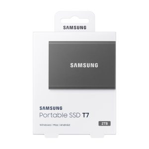 Samsung Kannettava SSD T7 2 TB USB Type-C 3.2 Gen 2 (3.1 Gen 2) Harmaa