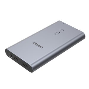 UNITEK S1206A SolidForce USB-C - PCIe/NVMe M.2 SSD 10 Gbps kaksipaikkainen kotelo offline-kloonilla
