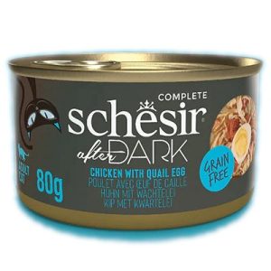 SCHESIR After Dark Kanafilee viiriäisen munalla liemessä - kissan märkäruoka - 80g