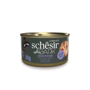 SCHESIR After Dark Kanafilee ankkaliemessä - kissan märkäruoka - 80g