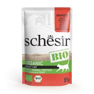 SCHESIR Bio Naudanliha pateessa - kissan märkäruoka - 85g