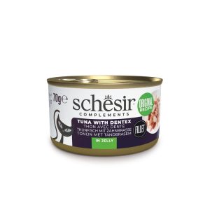 SCHESIR Oceanic Adult Tuna with Dentic - kissan märkäruoka - 70g