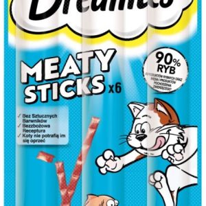 DREAMIES Meaty Sticks Lohi - kissan herkkuja - 30 g