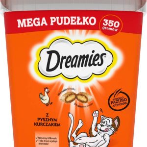 DREAMIES Makusekoitukset kanan ja juuston kanssa - kissan herkku - 350g