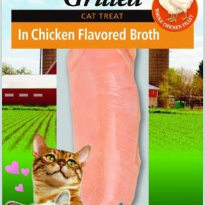 INABA Grillattua broilerin filettä broilerin mausteisessa liemessä - kissan herkkuja - 25 g