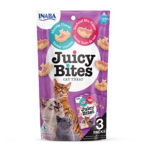 INABA Juicy Bites Katkarapu ja äyriäiset - kissan herkkuja - 3x11,3 g