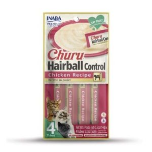 INABA Churu Hairball Chicken - kissan herkku - 4x14 g