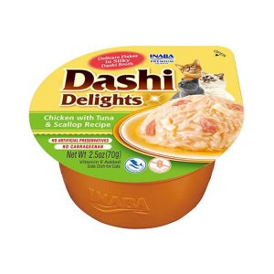 INABA Dashi Delights kana-tonnikala & kampasimpukkaliemi - kissan herkku - 70g