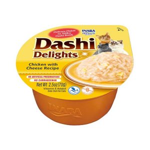 INABA Dashi Delights Chicken juustolla liemessä - kissan herkkuja - 70g