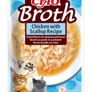 INABA Ciao Broth Chicken & Scallop - kissan herkkuja - 40g