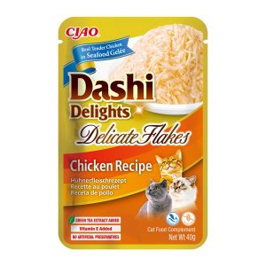 INABA CAT Dashi Delights Delicate Flakes Chicken - kissan herkku - 40g