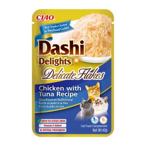 INABA CAT Dashi Delights Delicate Flakes Chicken tonnikalalla - kissan herkku - 40g
