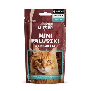 PAN MIĘSKO Mini ankkatikkuja kissanmintulla - kissanherkkuja - 50g