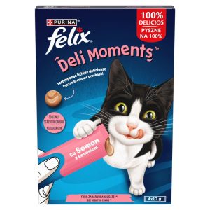 PURINA Felix Deli Moments Lohi - kissan herkkuja - 4x10g