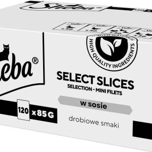 SHEBA Select Slices Siipikarjan mausteet - kissan märkäruoka - 120 x 85g