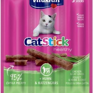 VITAKRAFT CatStick Mini Chicken ruoholla - kissan herkkuja - 3 kpl