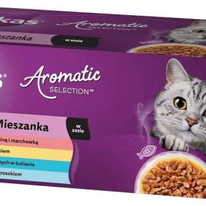 WHISKAS Aromaattinen valikoima Mix - kissan märkäruoka - 40x85g