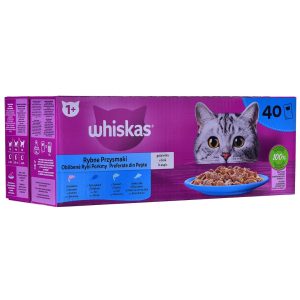 WHISKAS Kalasuosikit hyytelössä - kissan märkäruoka - 40x85 g