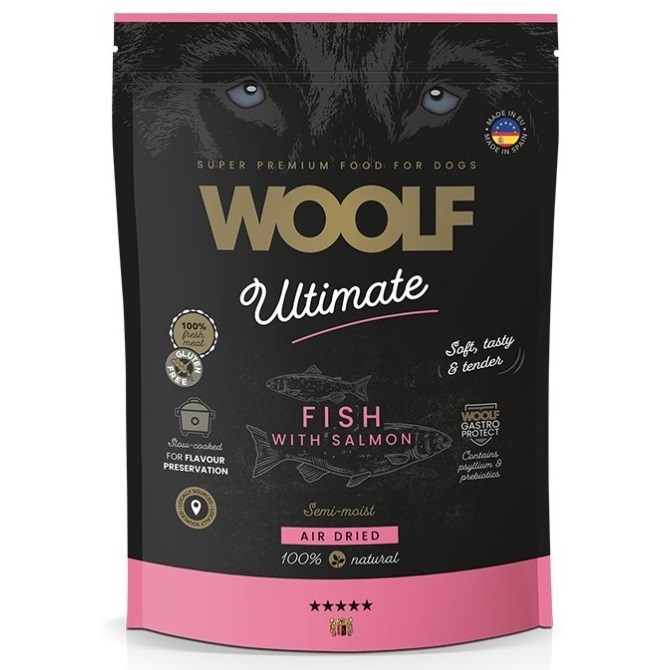 WOOLF Ultimate soft Salmon - puolikostea koiranruoka - 1kg