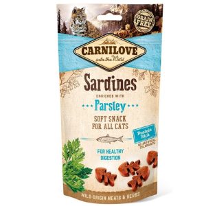CARNILOVE Semi-Moist Snack Sardines & Persley - Kissan herkku sardiinilla ja persiljalla - 50 g