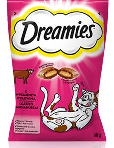 Dreamies 4008429037948 kissojen kuivaruoka 60 g Adult Beef