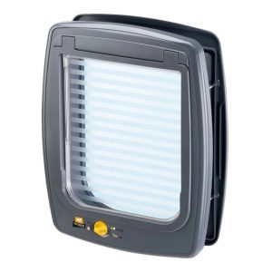 FERPLAST Swing 11 harmaa - koiran ja kissan ovi - 31 x 9,6 x 38,4 cm