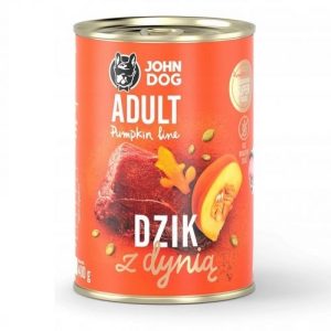 JOHN DOG Pumpkin Adult Boar kurpitsalla - Koiran märkäruoka - 6x400g