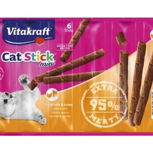 Vitakraft Cat Stick kissojen kuivaruoka Lammas, Turkki 36 g