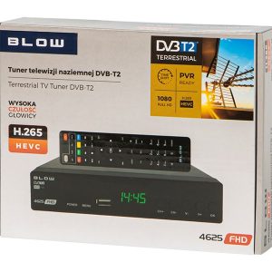 DVB-T2-dekooderi BLOW 4625FHD H.265 H.265 V2-viritin