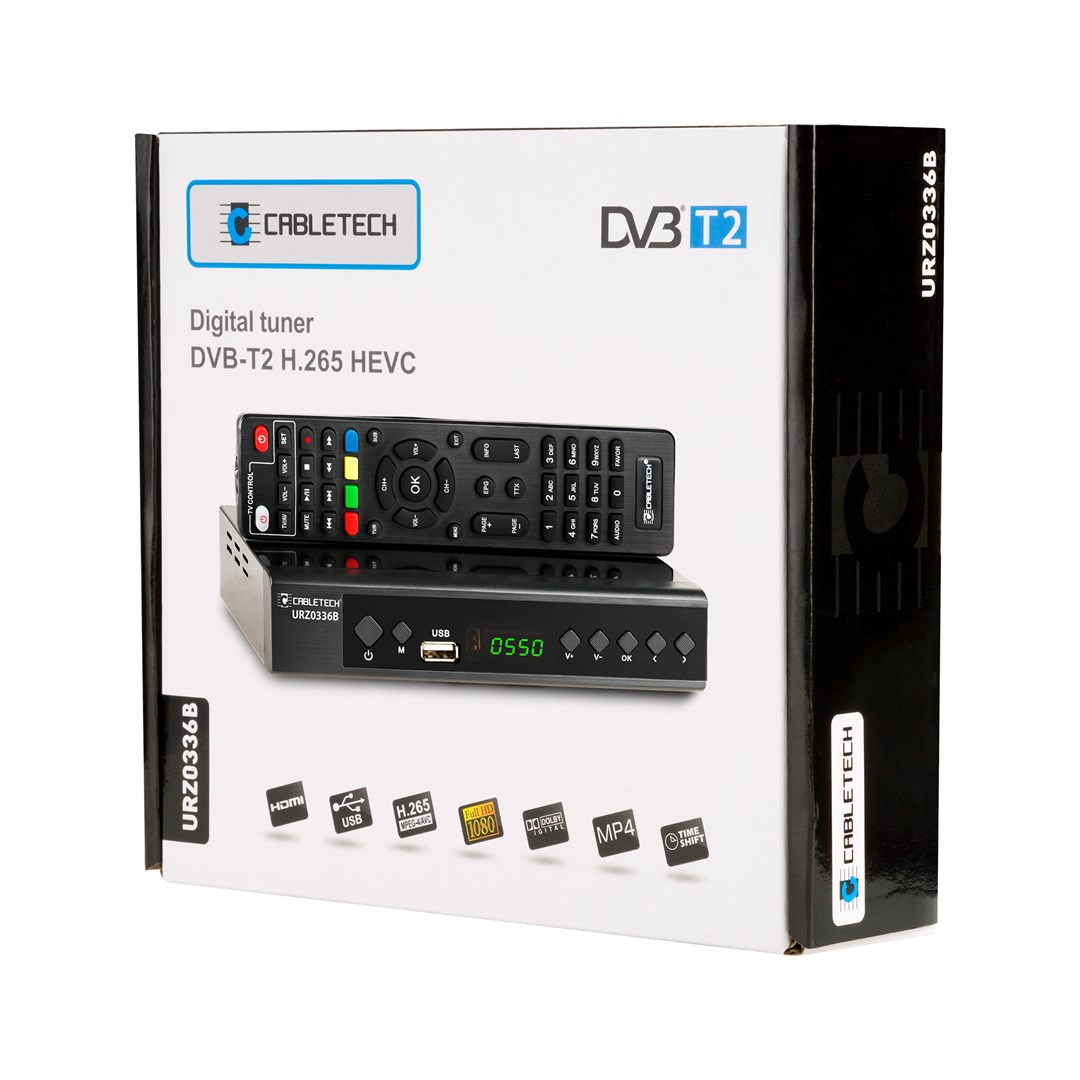 Cabletech DECODER DVB-T2 H.265 HEVC URZ0336