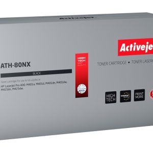 Activejet ATH-80NX -väriaine (korvaa HP 80X CF280X:lle; Supreme; 6 900 sivua; musta)
