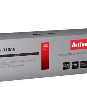 Activejet ATH-310AN -väriaine (korvaa Canonille, HP 126A CRG-729B, CE310A; Premium; 1200 sivua; musta)