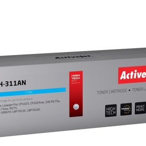 Activejet ATH-311AN -väriaine (korvaa Canonille, HP 126A CRG-729C, CE311A; Premium; 1000 sivua; syaani)