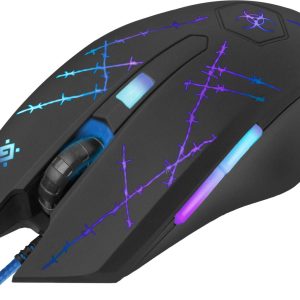 Defender Forced GM-020L hiiri pelaamiseen Ambidextrous USB Type-A optinen 3200 DPI