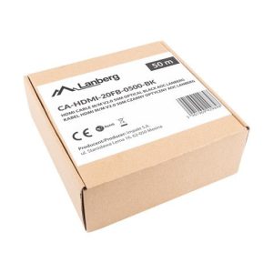Lanberg CA-HDMI-20FB-0500-BK optinen kaapeli HDMI M/M 50m v2.0 4K AOC