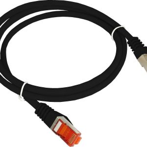 Alantec KKS6CZA0.5 Patch-cord F/UTP cat.6 PVC 0.5m musta