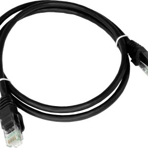 AVIZIO KKU6CZA0.5 verkkokaapeli Musta 0,5 m Cat6 U/UTP (UTP)
