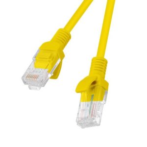 Lanberg PCU5-20CC-0025-Y verkkokaapeli Keltainen 0,25 m Cat5e U/UTP (UTP)