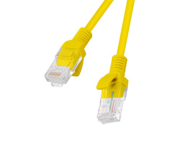 Lanberg PCU5-20CC-0025-Y verkkokaapeli Keltainen 0,25 m Cat5e U/UTP (UTP)