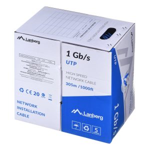 LANBERG UTP CABLE 1GB/S 305M JOHTO CCA SININEN