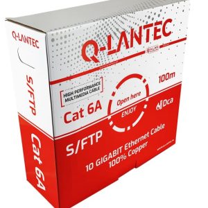 Q-LANTEC S/FTP cat.6A verkkokaapeli, kierretty pari, LSOH