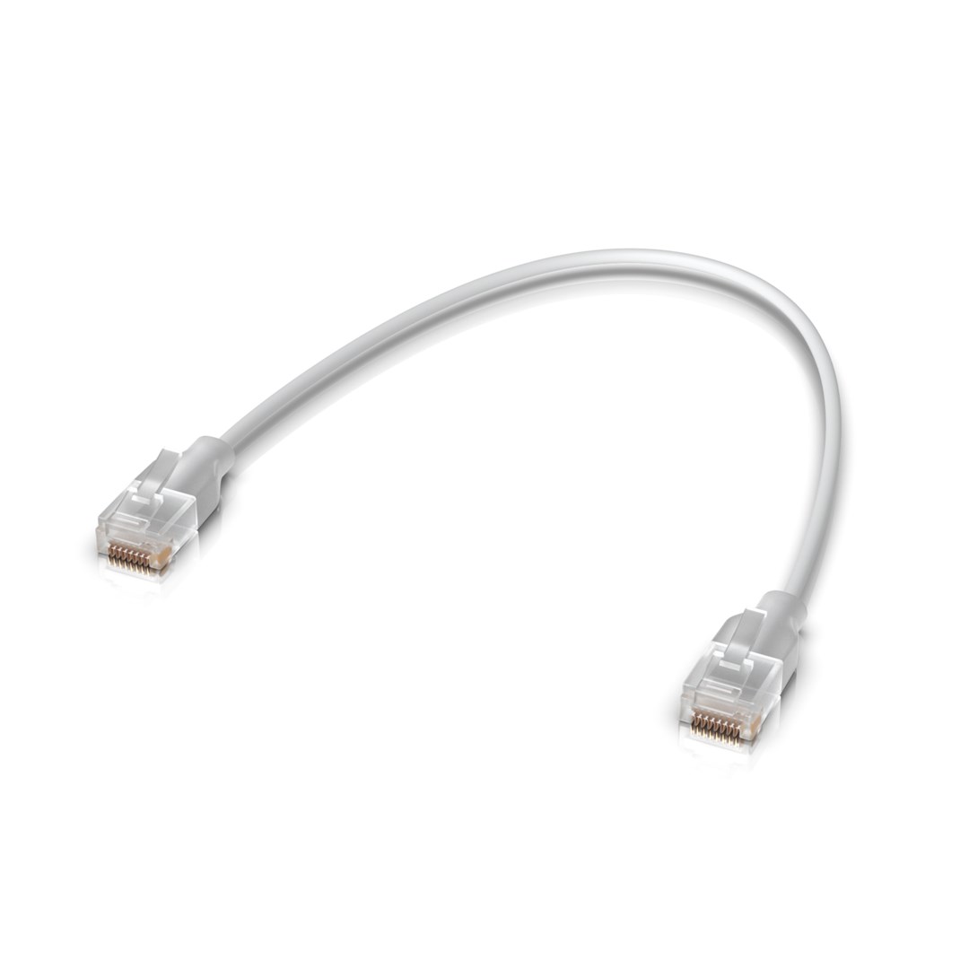 Ubiquiti UACC-Cable-Patch-EL-0,15M-W verkkokaapeli läpikuultava, valkoinen Cat6