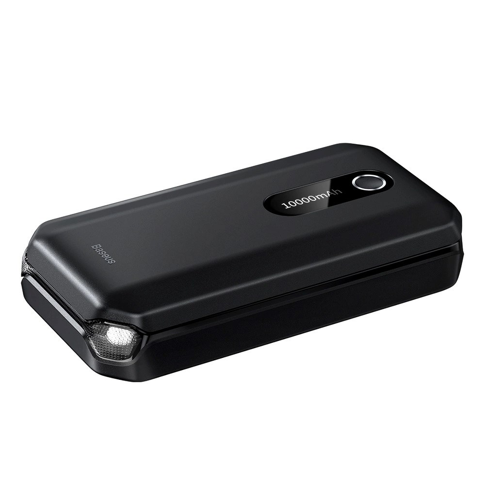 Baseus BS-CH001 - käynnistyslaite, vahvistin 10000 mAh 12V (1000 A / 500 A) + krokotiilipidikkeet (musta)